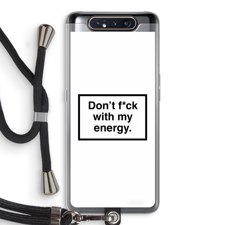 My energy: Samsung Galaxy A80 Transparant Hoesje met koord