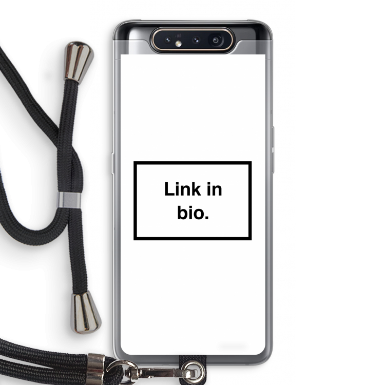 Link in bio: Samsung Galaxy A80 Transparant Hoesje met koord