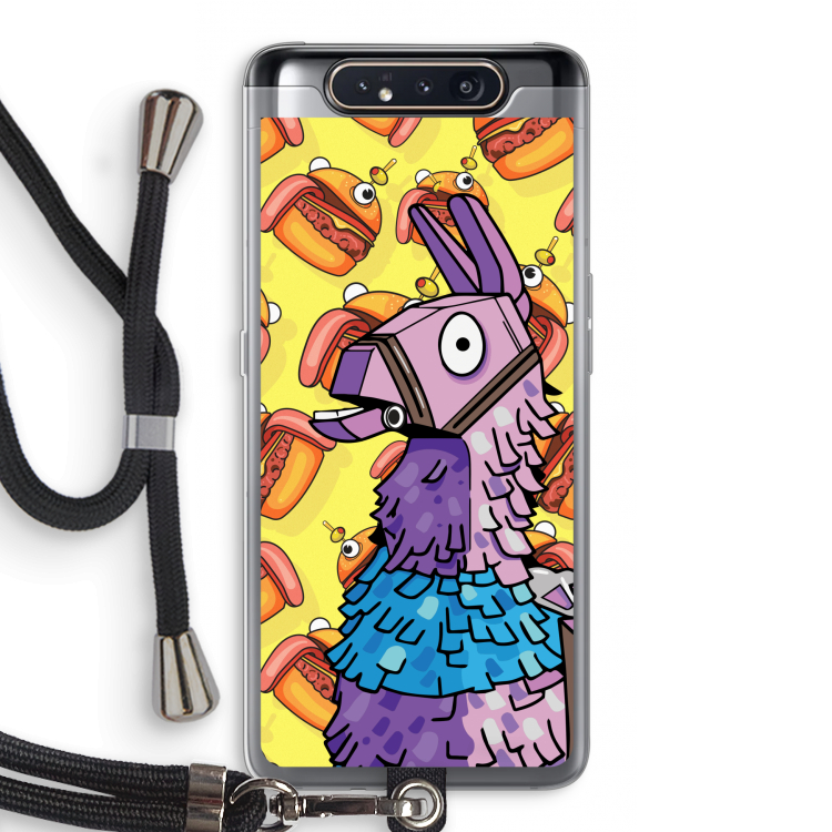 Loot Burger: Samsung Galaxy A80 Transparant Hoesje met koord