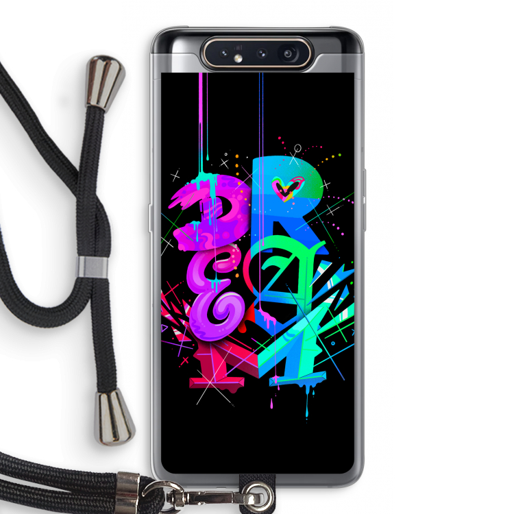 Dream: Samsung Galaxy A80 Transparant Hoesje met koord