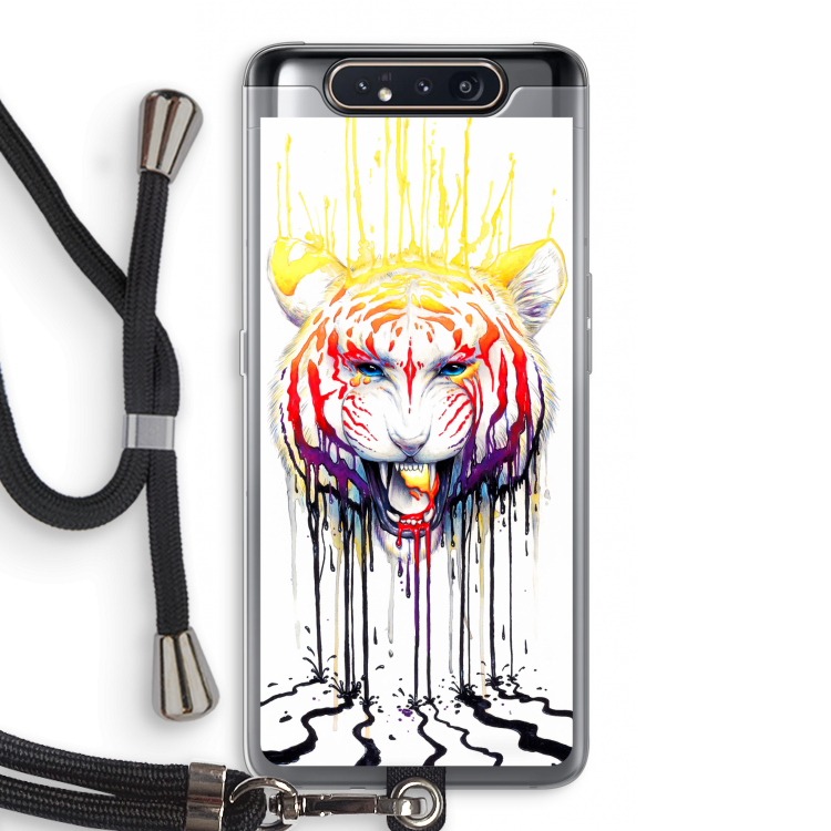 Fading: Samsung Galaxy A80 Transparant Hoesje met koord