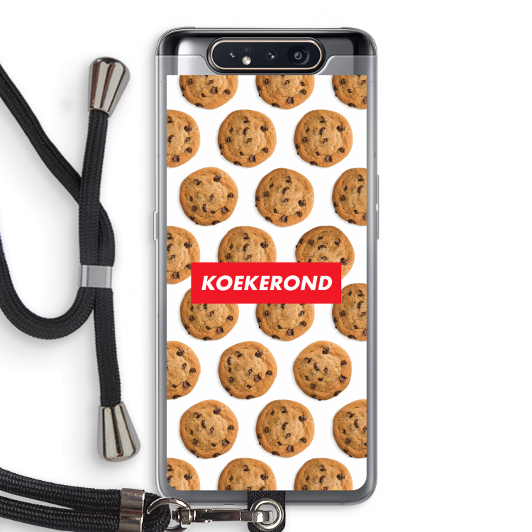 Koekerond: Samsung Galaxy A80 Transparant Hoesje met koord