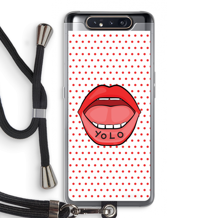 Yolo Denise: Samsung Galaxy A80 Transparant Hoesje met koord