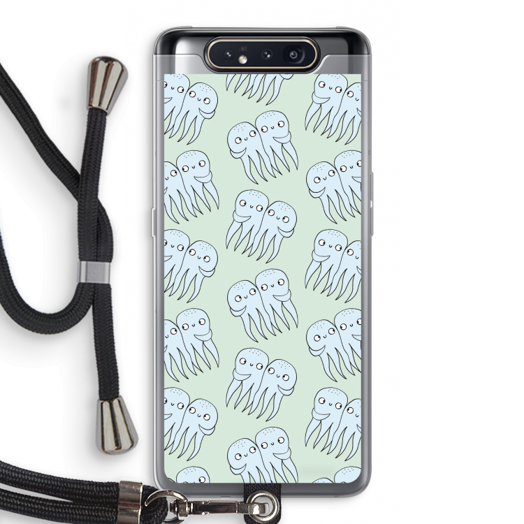 Octopussen: Samsung Galaxy A80 Transparant Hoesje met koord