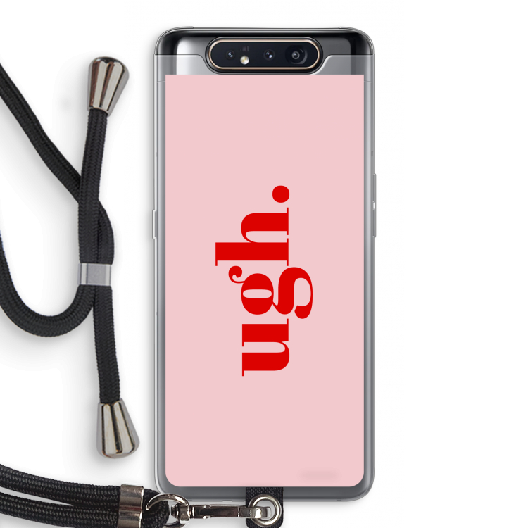 Ugh: Samsung Galaxy A80 Transparant Hoesje met koord