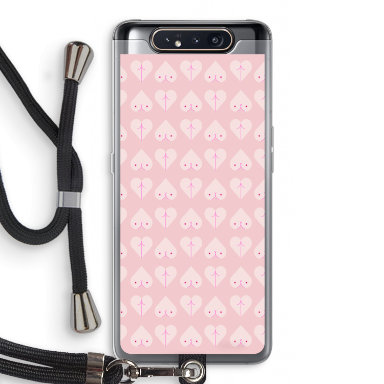Ass 'n Titties: Samsung Galaxy A80 Transparant Hoesje met koord