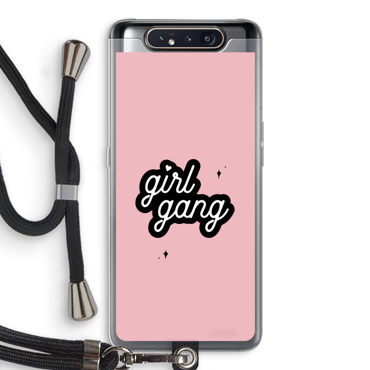 Girl Gang: Samsung Galaxy A80 Transparant Hoesje met koord