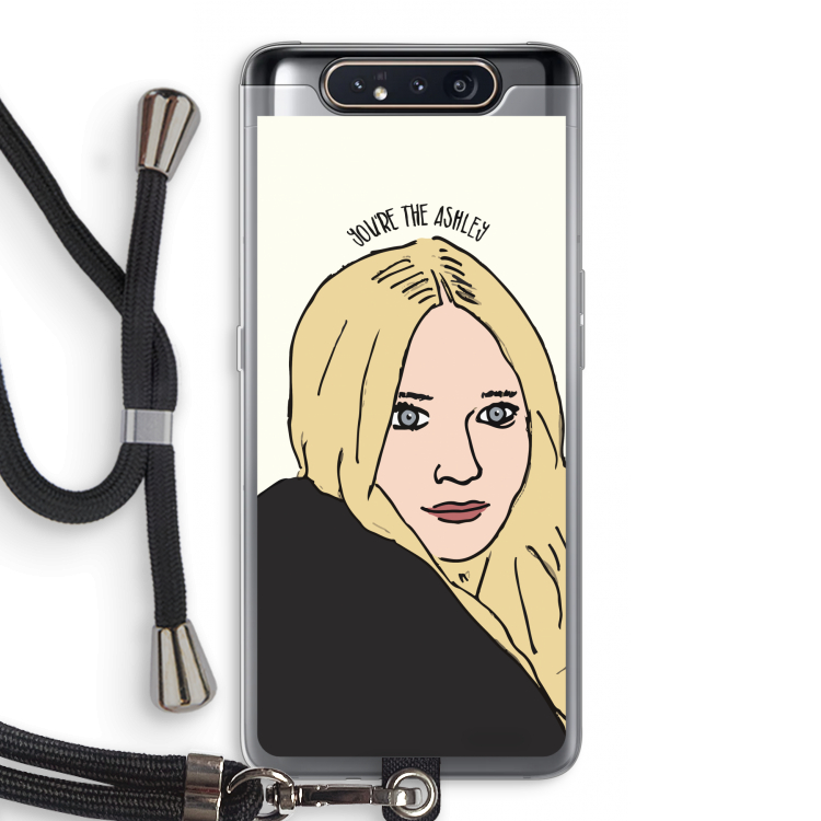 Ashley: Samsung Galaxy A80 Transparant Hoesje met koord
