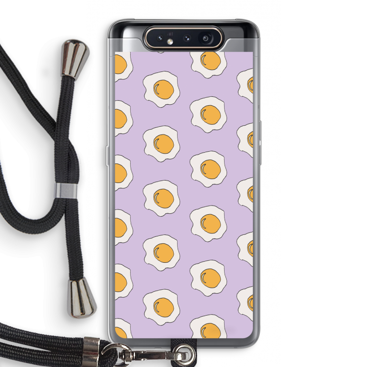 Bacon to my eggs #1: Samsung Galaxy A80 Transparant Hoesje met koord