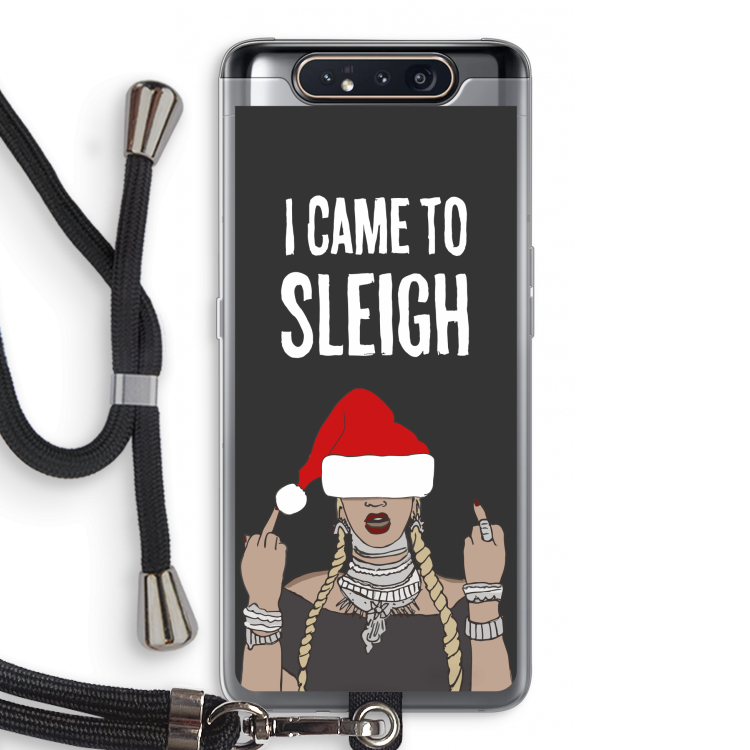 Came To Sleigh: Samsung Galaxy A80 Transparant Hoesje met koord