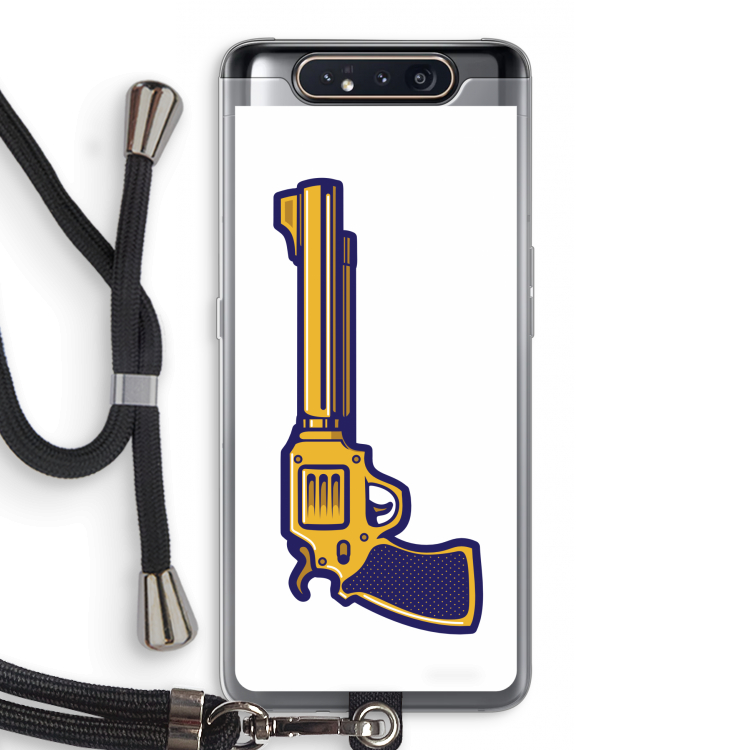 Pew Pew Pew: Samsung Galaxy A80 Transparant Hoesje met koord