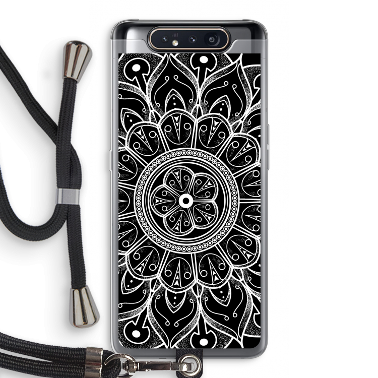 Roses Are Red: Samsung Galaxy A80 Transparant Hoesje met koord