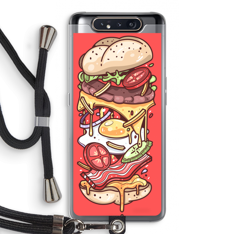 Diet Coke Please: Samsung Galaxy A80 Transparant Hoesje met koord