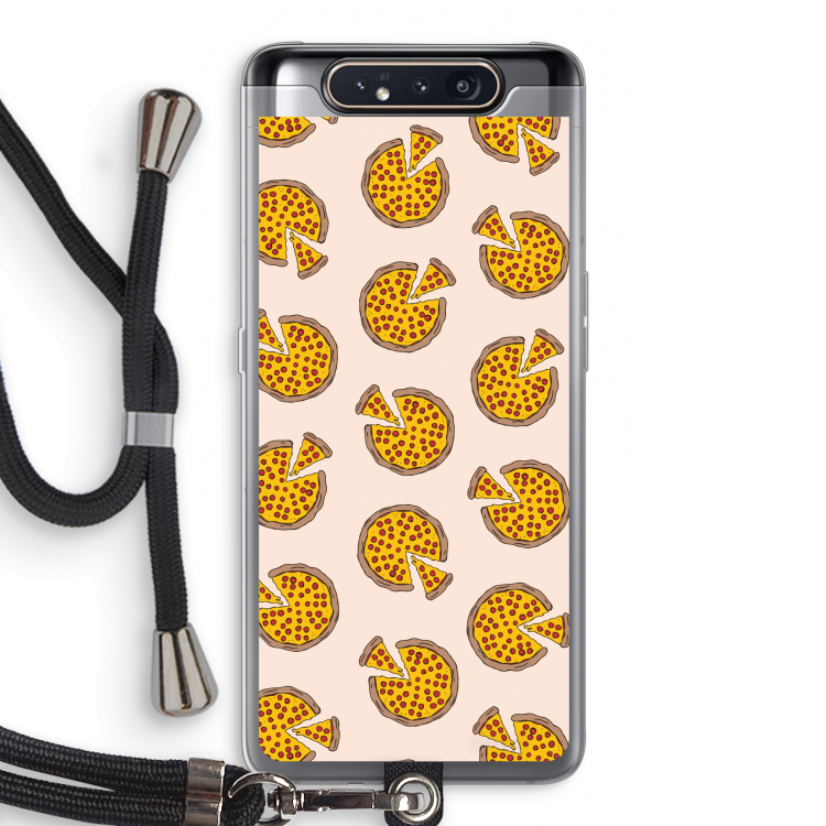 You Had Me At Pizza: Samsung Galaxy A80 Transparant Hoesje met koord