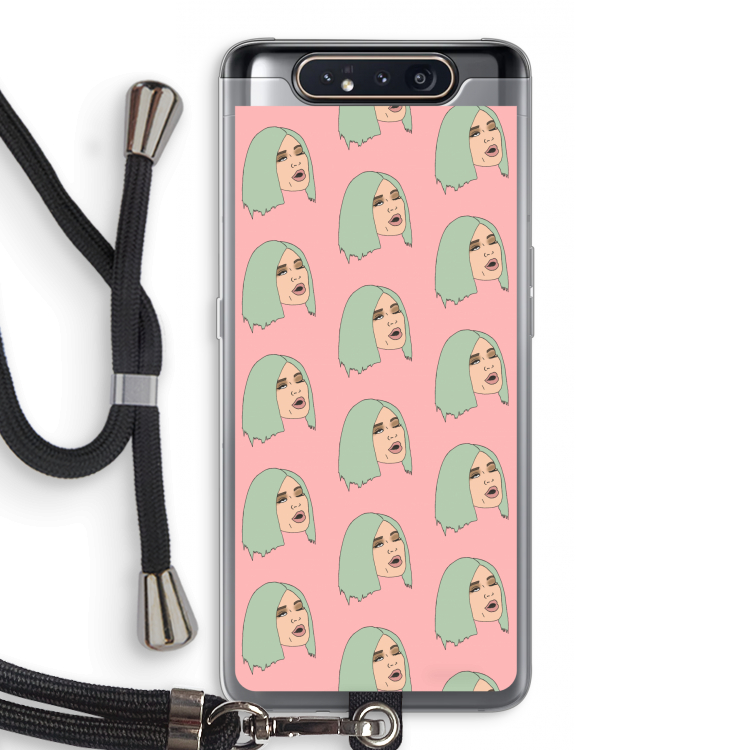King Kylie: Samsung Galaxy A80 Transparant Hoesje met koord