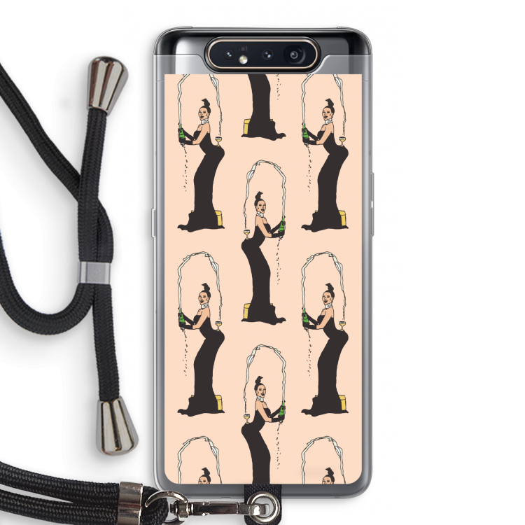 Pop Some Kim: Samsung Galaxy A80 Transparant Hoesje met koord