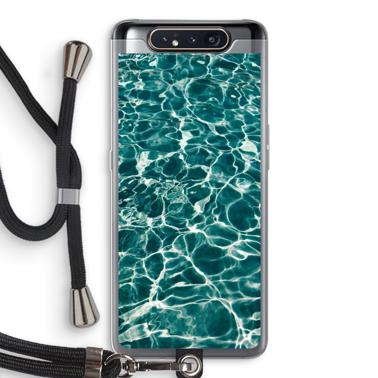 Weerkaatsing water: Samsung Galaxy A80 Transparant Hoesje met koord