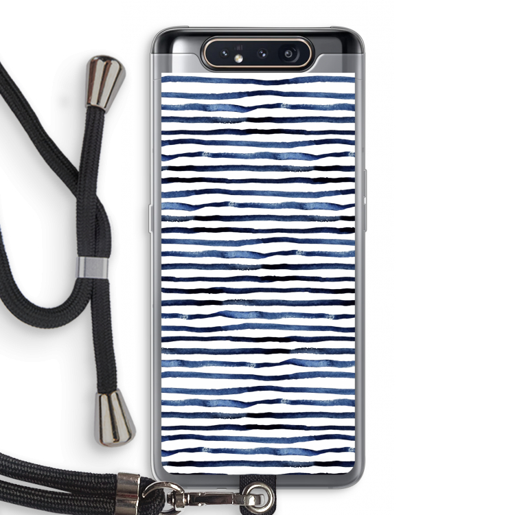 Verrassende lijnen: Samsung Galaxy A80 Transparant Hoesje met koord