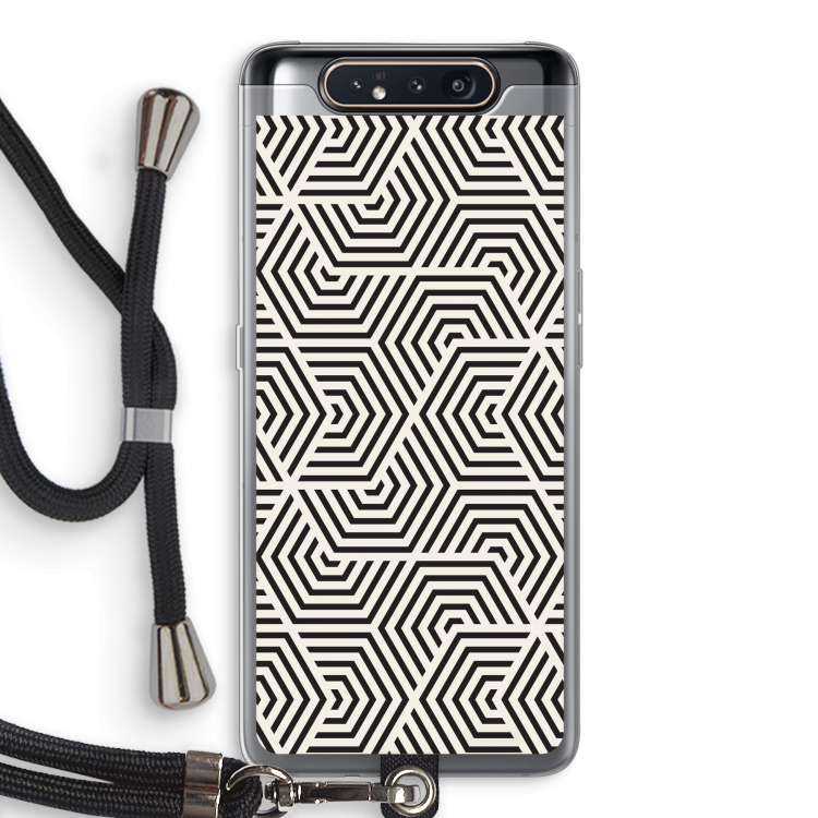 Magic pattern: Samsung Galaxy A80 Transparant Hoesje met koord