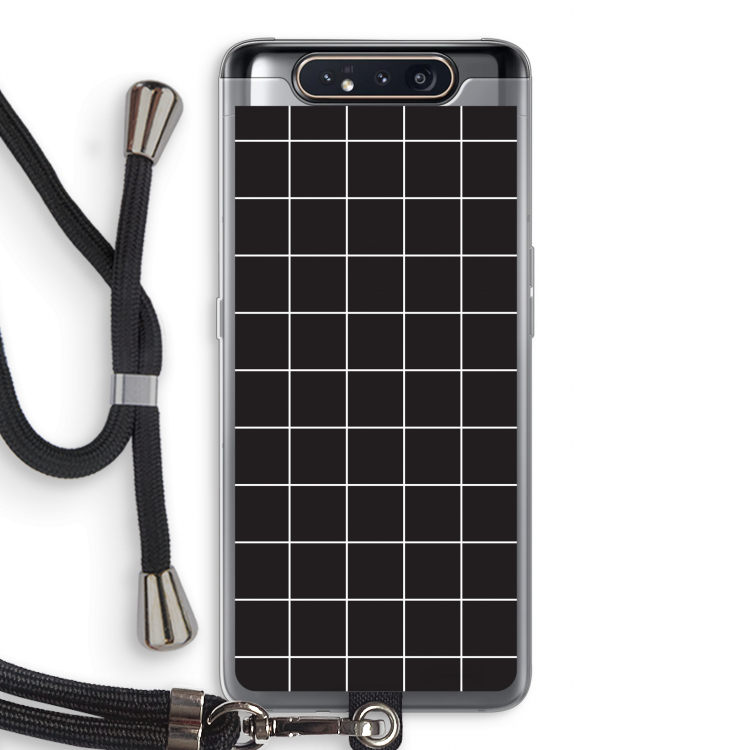 Rooster 2: Samsung Galaxy A80 Transparant Hoesje met koord