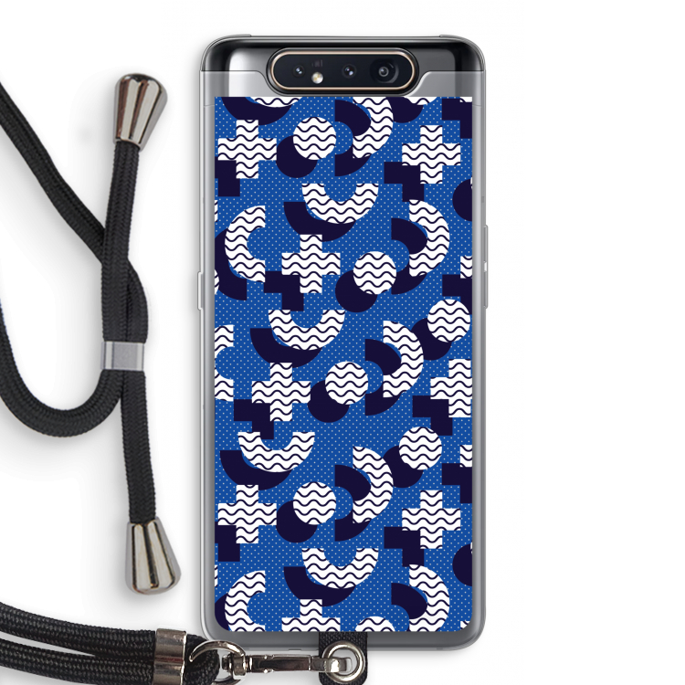 8-bit N°5: Samsung Galaxy A80 Transparant Hoesje met koord