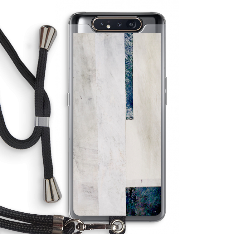 Meet you there: Samsung Galaxy A80 Transparant Hoesje met koord