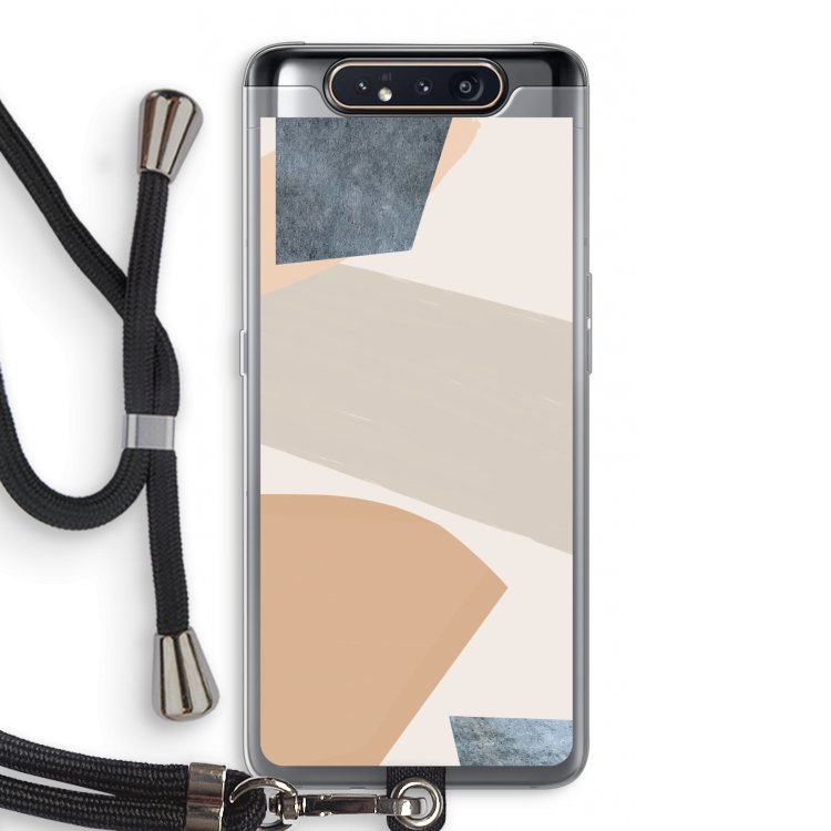 Formo: Samsung Galaxy A80 Transparant Hoesje met koord