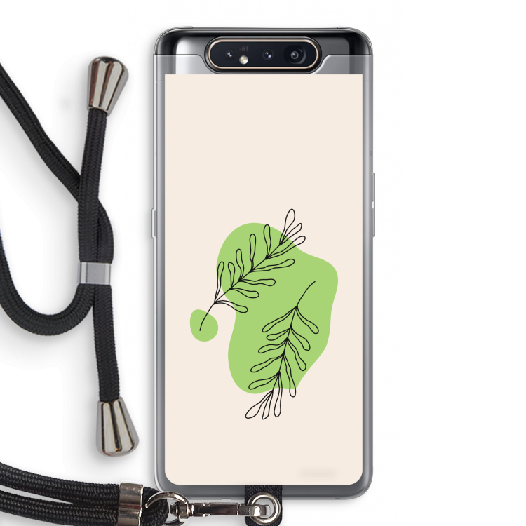 Beleaf in you: Samsung Galaxy A80 Transparant Hoesje met koord