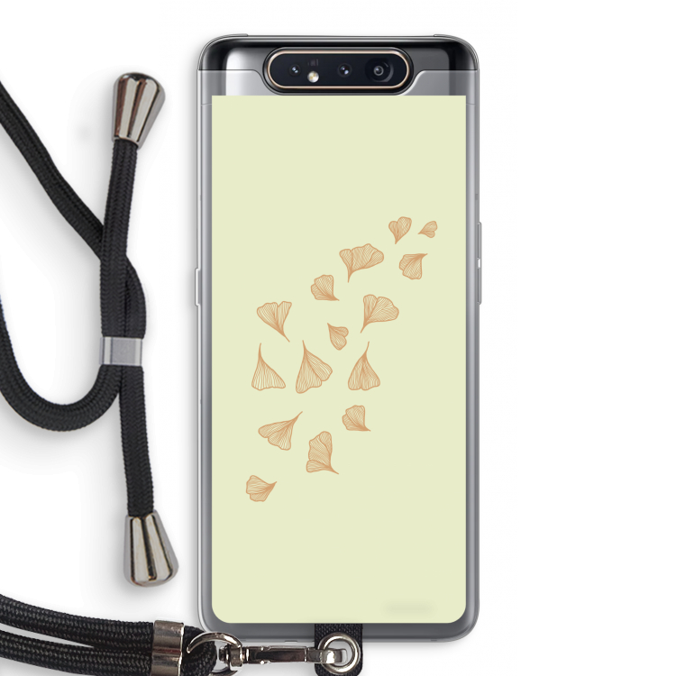 Falling Leaves: Samsung Galaxy A80 Transparant Hoesje met koord
