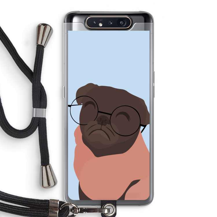 Ludo: Samsung Galaxy A80 Transparant Hoesje met koord
