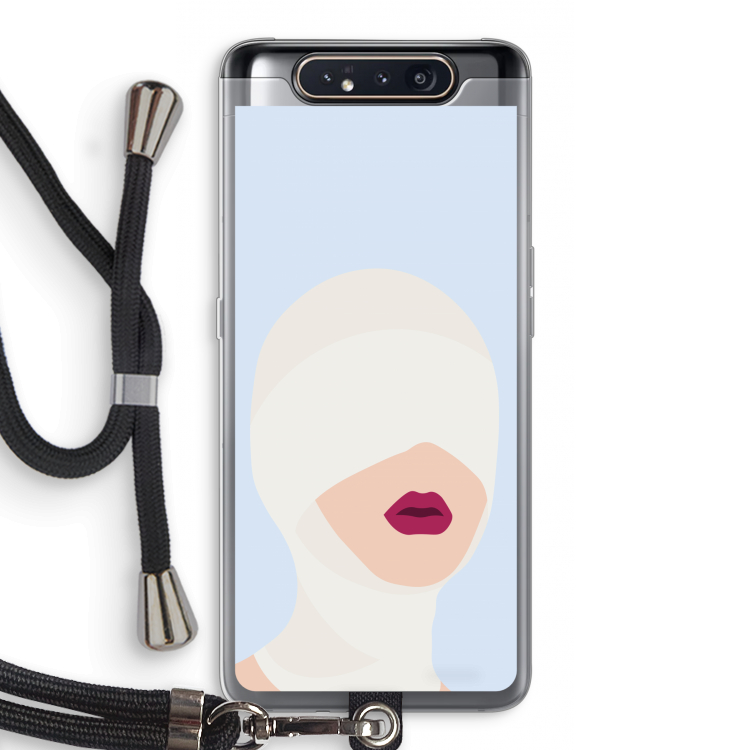Incognito: Samsung Galaxy A80 Transparant Hoesje met koord