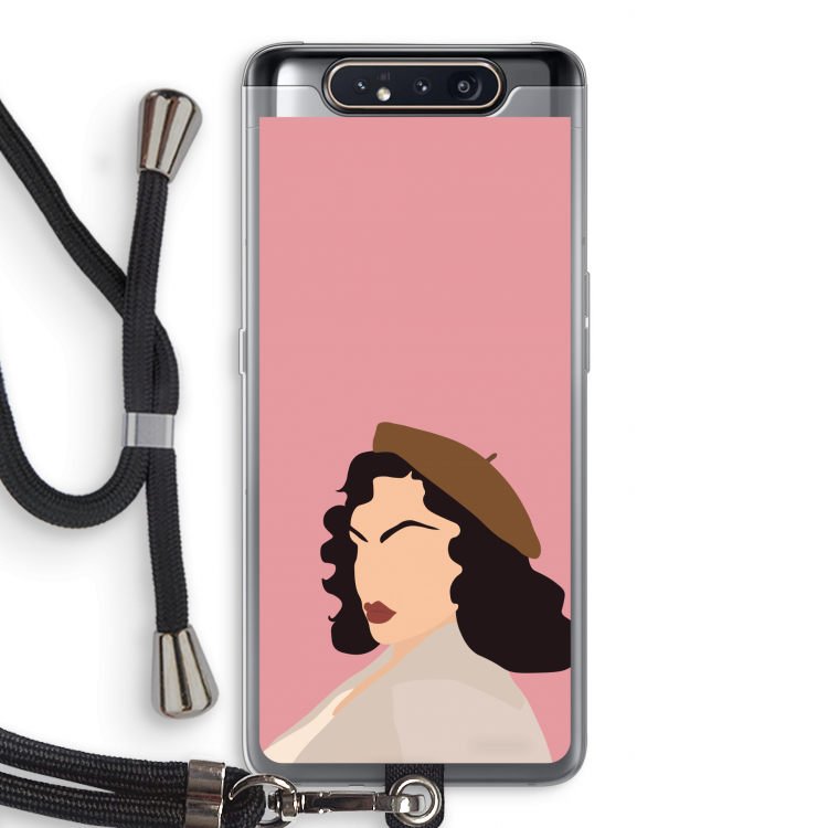 Confidence: Samsung Galaxy A80 Transparant Hoesje met koord