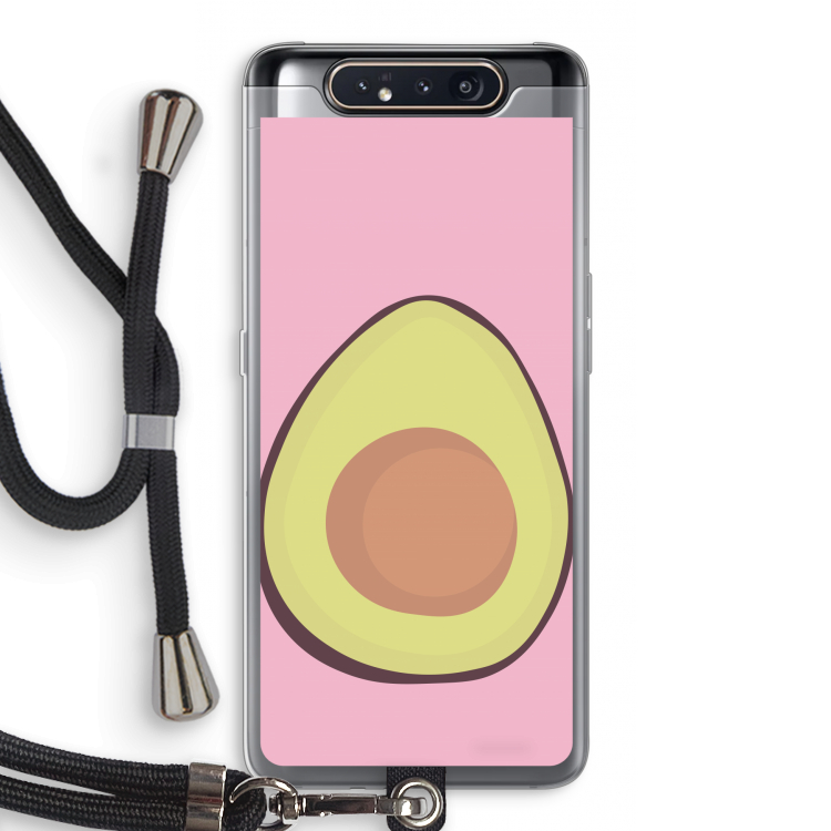Avocado: Samsung Galaxy A80 Transparant Hoesje met koord