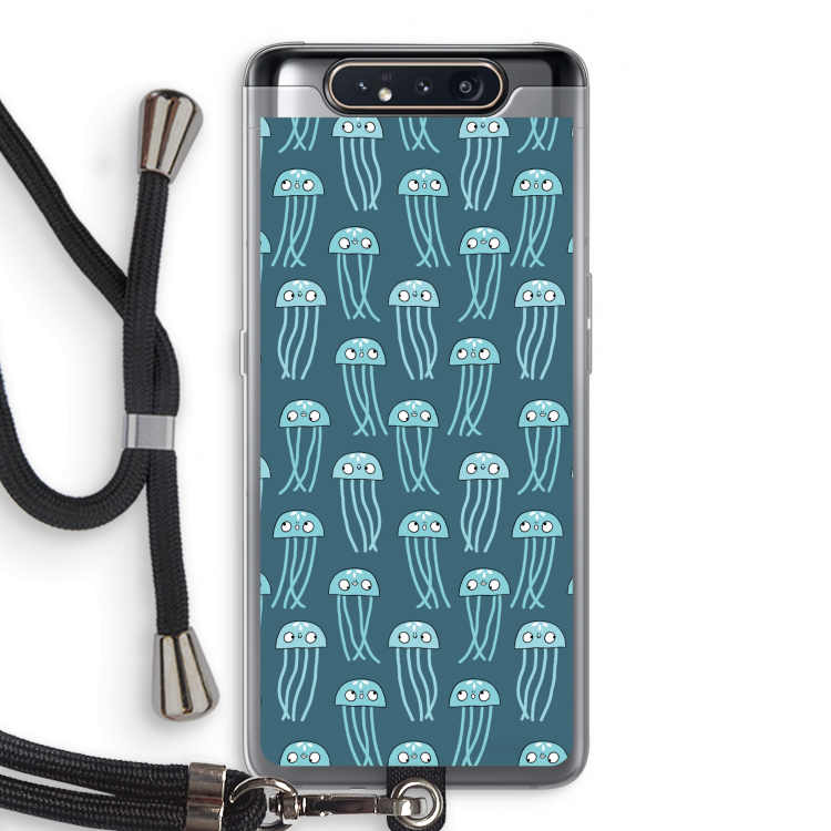 Kwallie: Samsung Galaxy A80 Transparant Hoesje met koord