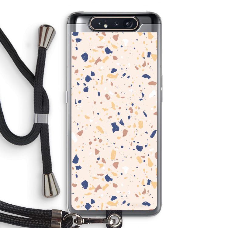 Terrazzo N°23: Samsung Galaxy A80 Transparant Hoesje met koord