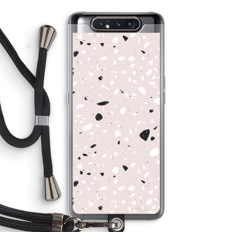 Terrazzo N°20: Samsung Galaxy A80 Transparant Hoesje met koord