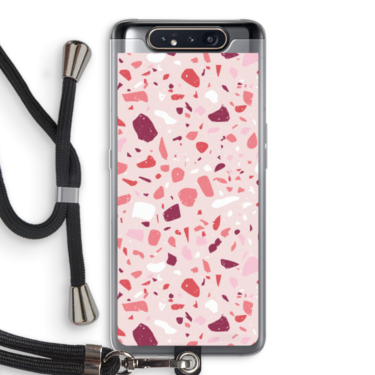 Terrazzo N°15: Samsung Galaxy A80 Transparant Hoesje met koord