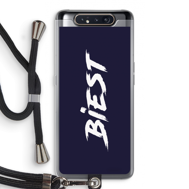 Biest: Samsung Galaxy A80 Transparant Hoesje met koord