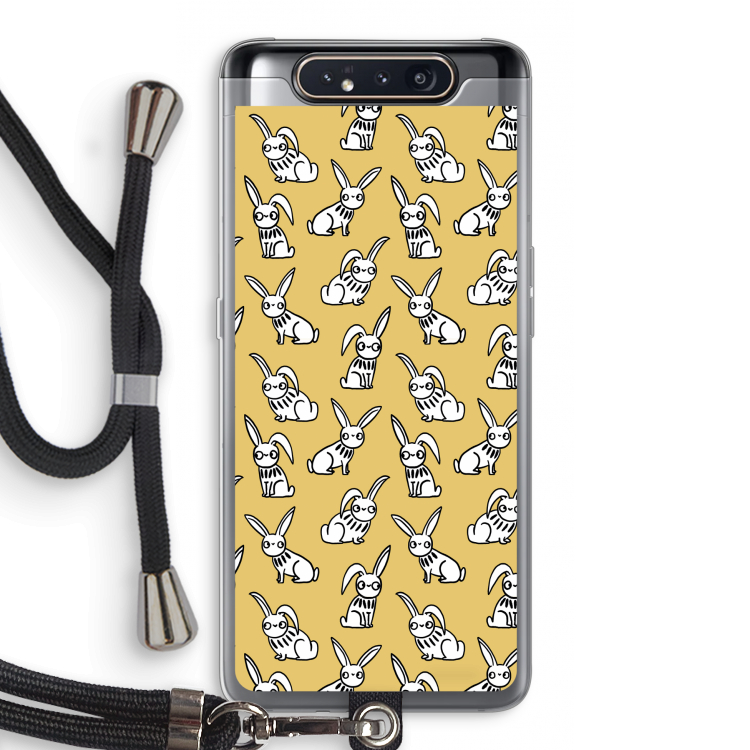 Haas: Samsung Galaxy A80 Transparant Hoesje met koord