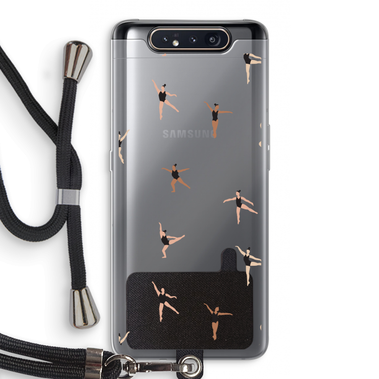 Dancing #1: Samsung Galaxy A80 Transparant Hoesje met koord