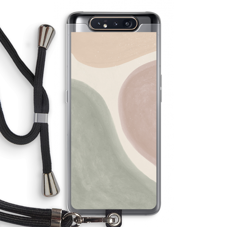 Geo #6: Samsung Galaxy A80 Transparant Hoesje met koord