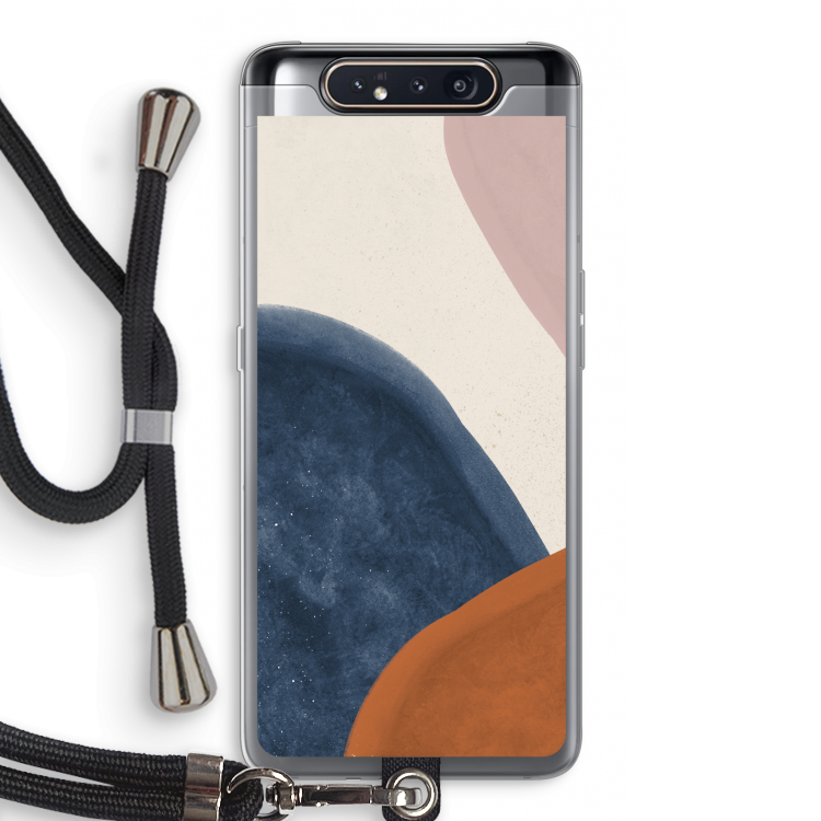 Geo #1: Samsung Galaxy A80 Transparant Hoesje met koord