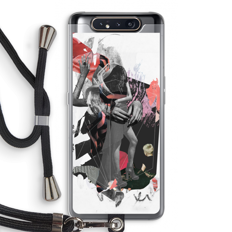 Dissimulation du réel: Samsung Galaxy A80 Transparant Hoesje met koord