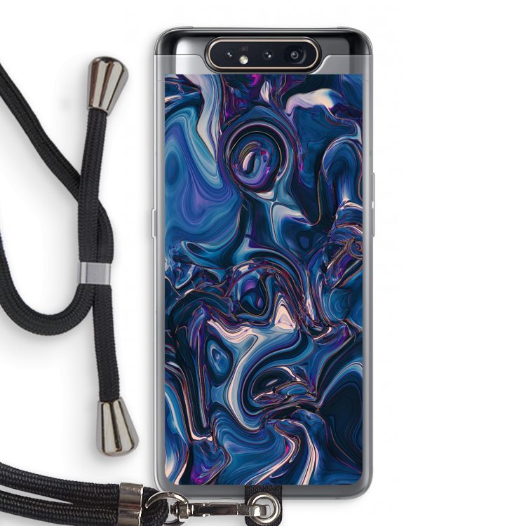Mirrored Mirage: Samsung Galaxy A80 Transparant Hoesje met koord