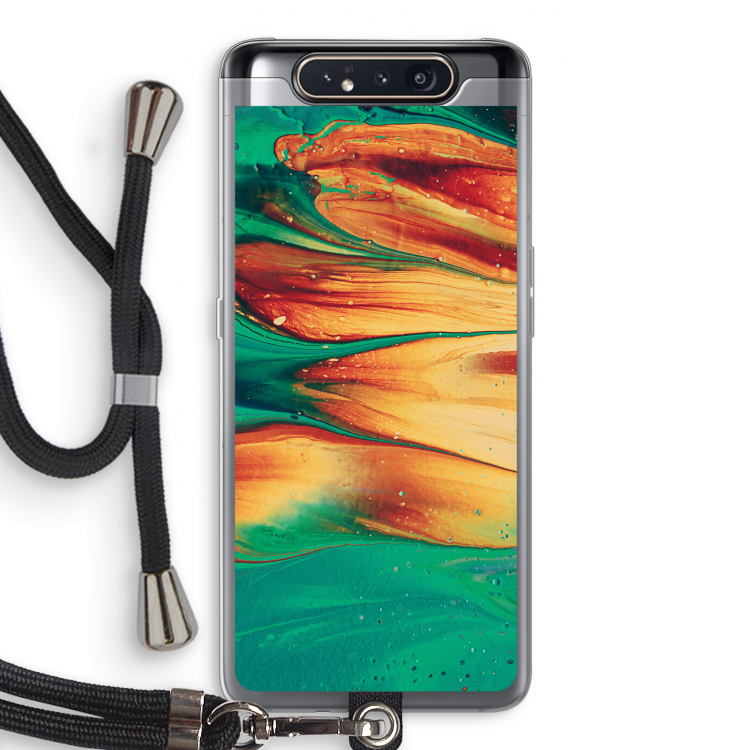 Green Inferno: Samsung Galaxy A80 Transparant Hoesje met koord
