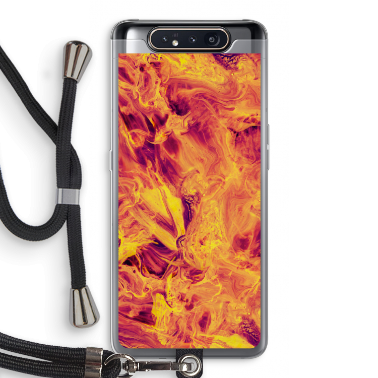 Eternal Fire: Samsung Galaxy A80 Transparant Hoesje met koord