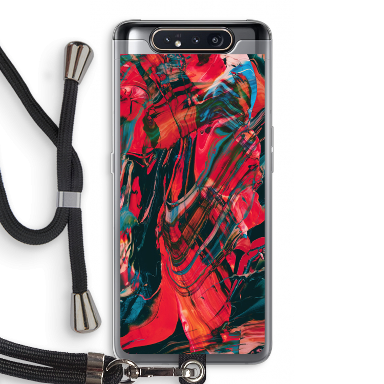Endless Descent: Samsung Galaxy A80 Transparant Hoesje met koord