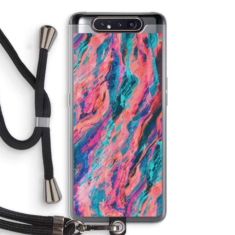 Electric Times: Samsung Galaxy A80 Transparant Hoesje met koord