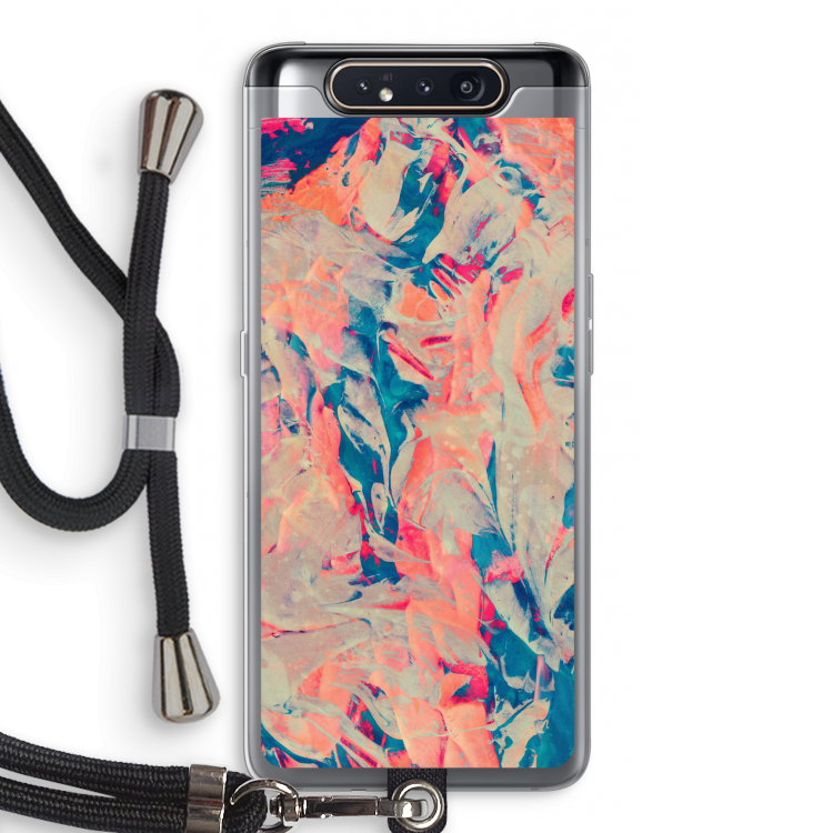 Alone: Samsung Galaxy A80 Transparant Hoesje met koord