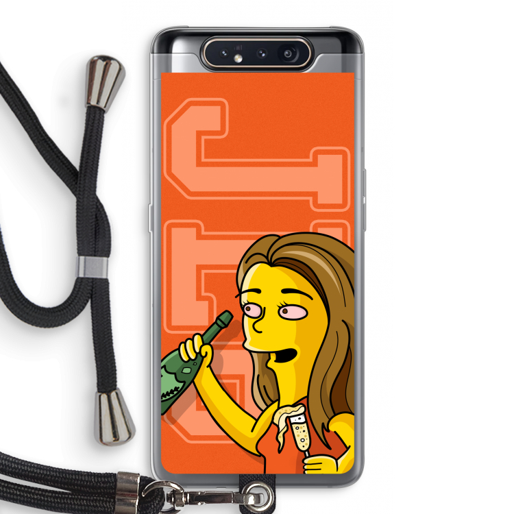 Jamie Lee Simpson: Samsung Galaxy A80 Transparant Hoesje met koord
